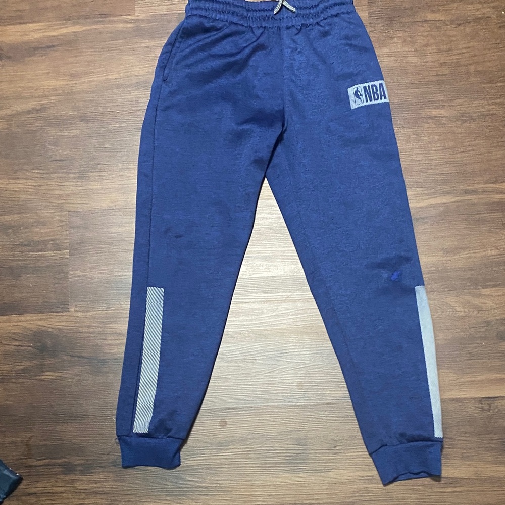 NBA Kids Navy Joggers with Gray Accents
